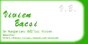 vivien bacsi business card